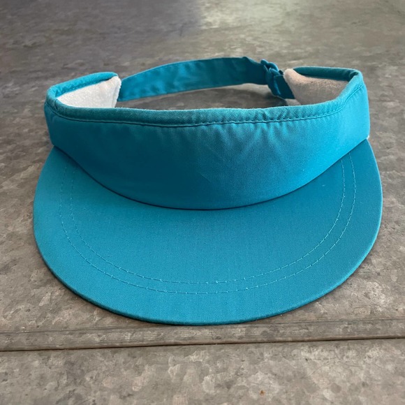 Vintage Accessories Vintage Blue Visor Hat Cap Head To Toe Retro 8s